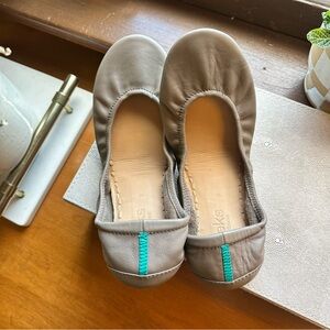Tieks taupe flats